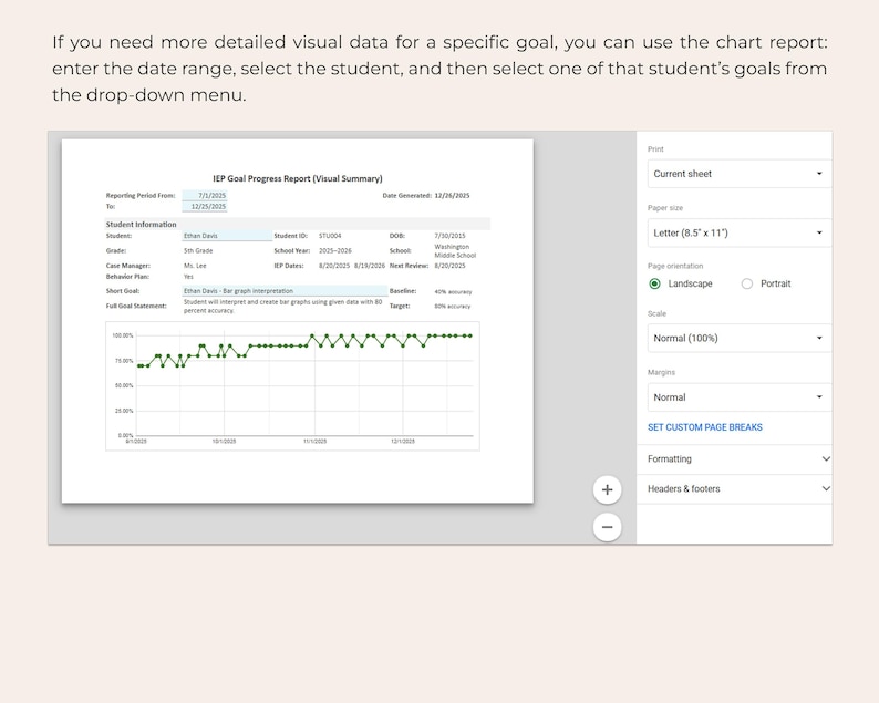 IEP Progress Tracker Special Education Google Sheets Multi Student ...