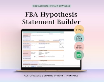 Functional Behaviour Assessment Hypothese Statement Builder Spreadsheet Google Spreadsheets Vervolgkeuzemenu's Automatisch gegenereerde functie School-ondersteuning