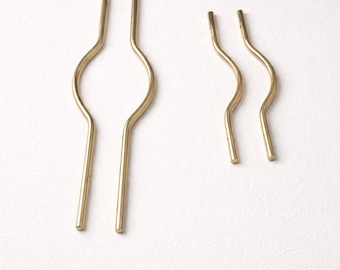 Brass Curved Drawer Pulls, Cabinet Handles for Kitchen & Furniture