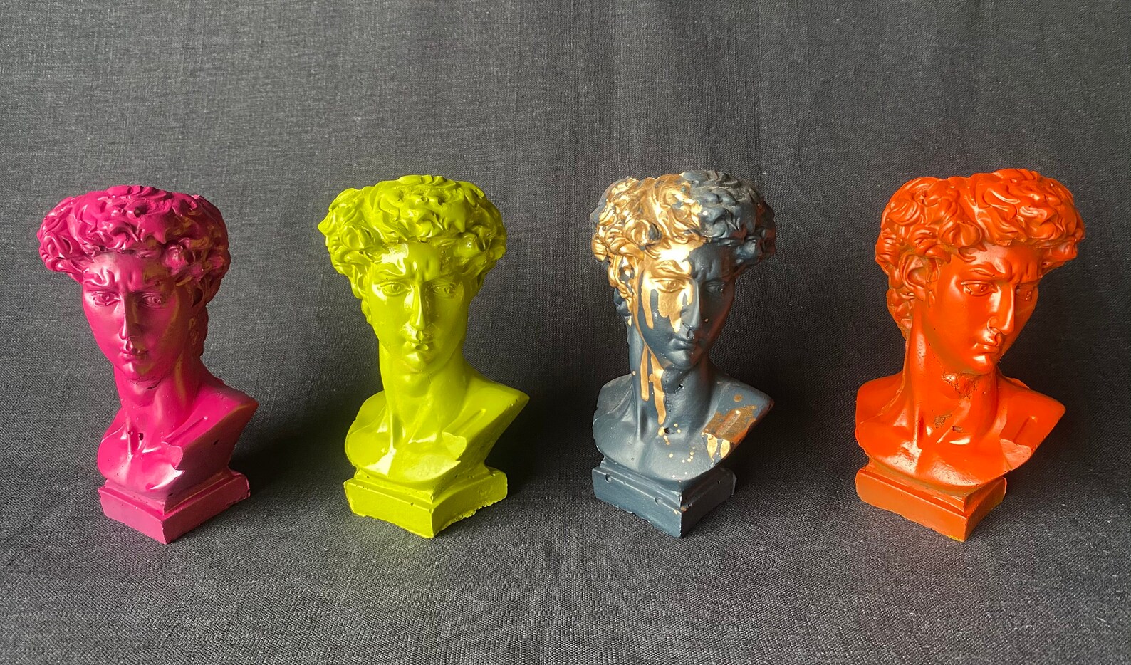 Statue Of David Planter Concrete Head Planter Pop Art Etsy