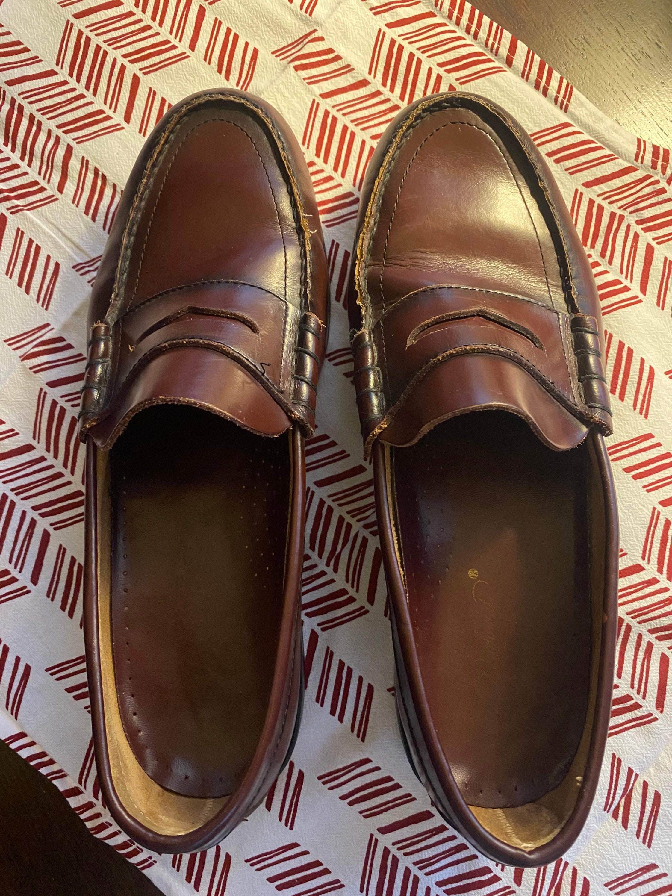 Vintage Mens Loafers / Leather Penny Loafers Men / Vintage | Etsy