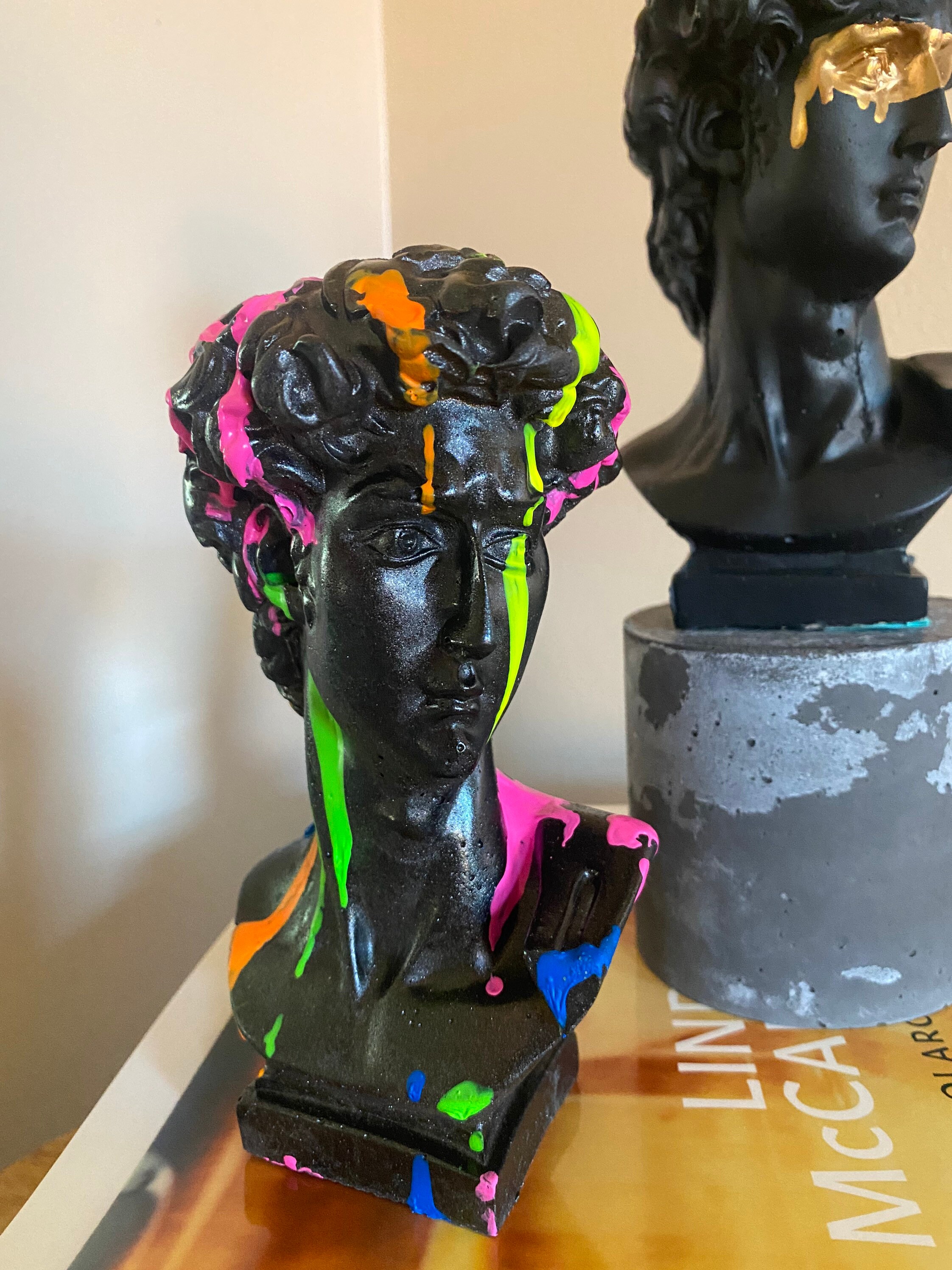 Male Head Planter / Statue Of David Planter / Statue Of David Etsy