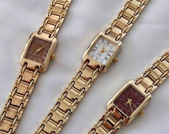 Reloj de cuarzo delicado para mujer: elegante reloj de pulsera con brazalete para mujer1