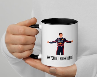 Max Verstappen Mug, Red Bull Racing, Formula 1 Mug with Color Inside