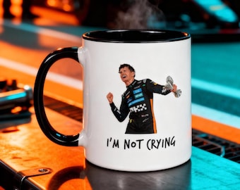 Lando Norris-mok, McLaren, wereldkampioen Formule 1-mok met kleur aan de binnenkant