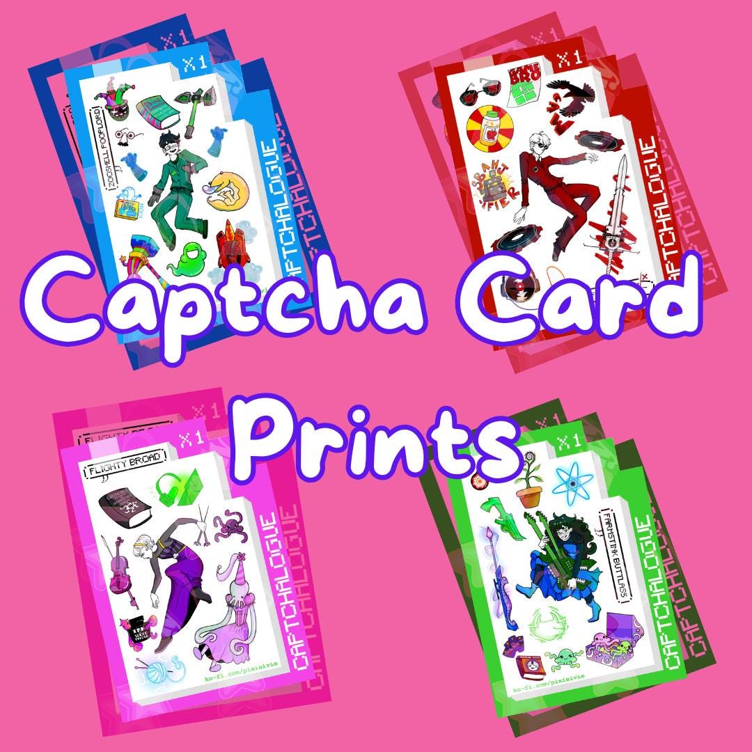 Beta Kids Captchalogue Card Prints - Homestuck Print - Etsy UK