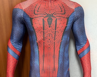 Disfraz de Andrew Garfield para hombre, traje de héroe araña increíble