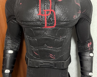 Disfraz de superhéroe renacido Matt Murdock con traje negro para hombre