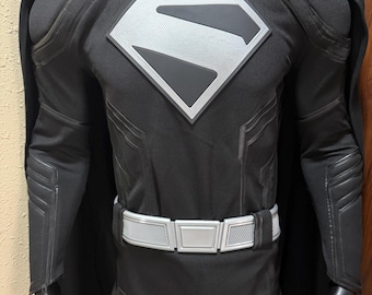 Disfraz de superhéroe 2025 Clark Cosplay Traje negro