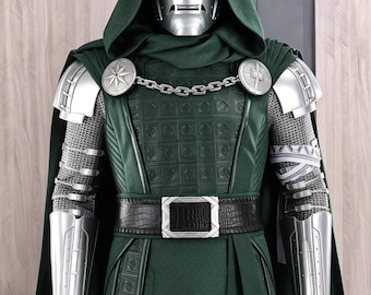 Dr. Doom Costume Avengers 5 Dooms Day Victor Von Doom Cosplay Suit Top Version