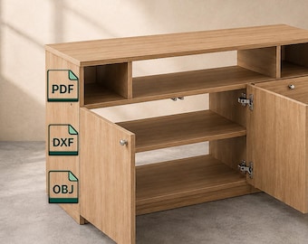 Dresser CNC Project | DXF Files | pdf Drawings | OBJ Model | Digital Download