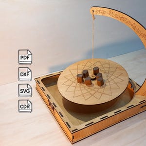Juego de equilibrio de madera / Planos de juguete CNC cortados con láser (Descarga digital)