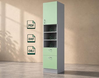 Modern Bathroom Storage Cabinet – DIY CNC Plans