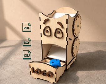 Wooden Tower, Laser Cutting and CNC Machine Plans, Board Game Accessory Digital Download