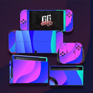 Nintendo Switch OLED Vinyl Skin Wrap – Protective Console Sticker - Gaming Accessory - Gamer Gift