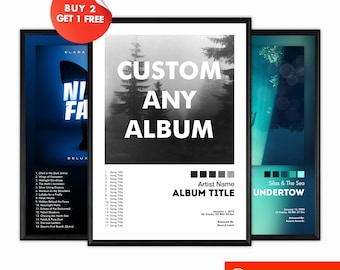 Aangepaste albumkunstposter | Gepersonaliseerde muziekafdruk (digitale download) | 4