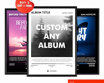 Personalized Album Cover Art Poster | Custom Music Art (Digital Download) | 3