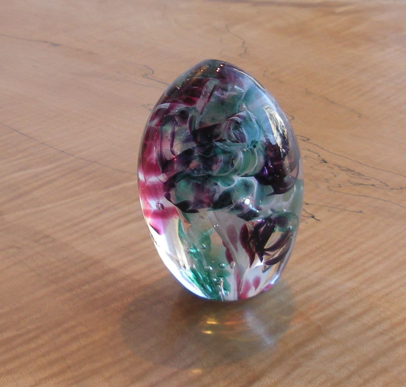 Glass Paperweight Egg by Jonathan Winfisky Easter Egg