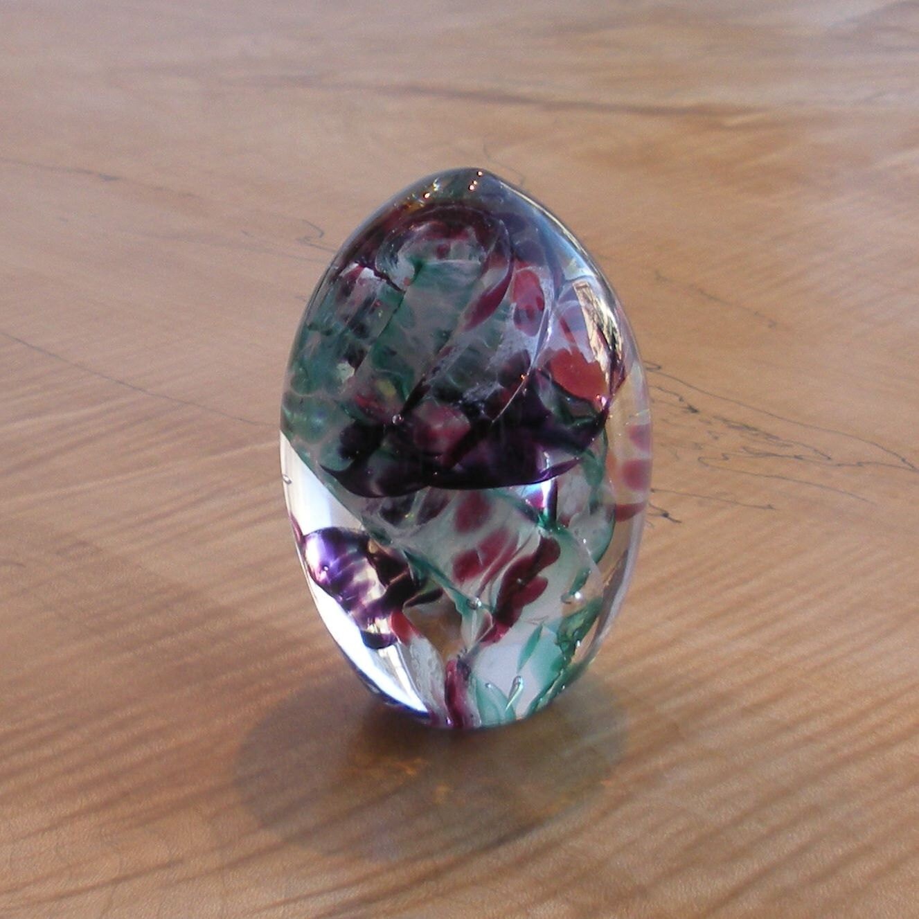 Glass Paperweight Egg by Jonathan Winfisky Easter Egg