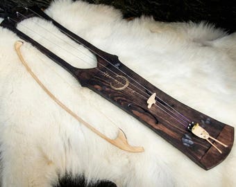 Bass Talharpa – Viking Bowed Lyre with Solid Ash Body