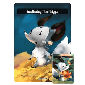 Smothering Tithe Trigger Token / Treasure Token Double Sided for MTG Magic the Gathering • NO AI Slop • cEDH and Commander Edh Tokens