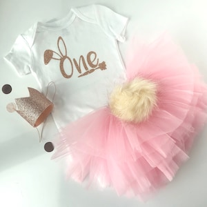 Some Bunny is One Birthday Outfit, Pink tutu and Shirt, East Bunny Birthday Outfit, Toddler Pink Birthday outfit, Bunny Shirt First Bday
