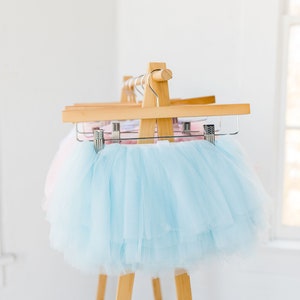 Hellblaues Tutu, Blumenmädchen-Tutu, blaues Tutu, Geburtstagskind-Tutu, Pastellblau-Ostern-Tutu, OneDerland-Geburtstags-Tutu, Blumenmädchen-Tutu