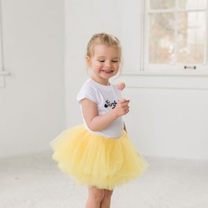 New Yellow full layered tutu, Full Tutu, Toddler Tutu, Baby Tutu, Butter Yellow Tutu, Birthday tutu, Lemon Yellow Tutu, Flower Girl Tutu image 1