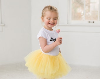 New! Yellow full layered tutu, Full Tutu, Toddler Tutu, Baby Tutu, Butter Yellow Tutu, Birthday tutu, Lemon Yellow Tutu, Flower Girl Tutu