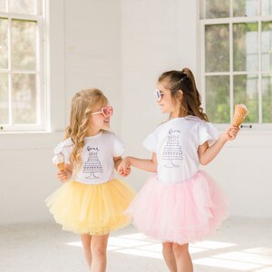 Pink yellow tutu skirt outlet