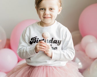 Birthday Girl Sweatshirt with Tutu, Birthday Outfit, Toddler Birthday outfit, 2nd birthday outfit, Birthday Girl Sweatshirt, Bunny tutu