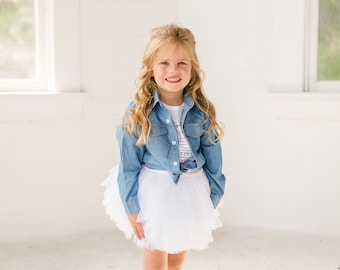 Full White Tutu, Flower Girl Fluffy White Tutu, White layered tutu, Toddler Birthday Tutu, Youth White tutu, Little Girl White Tutu