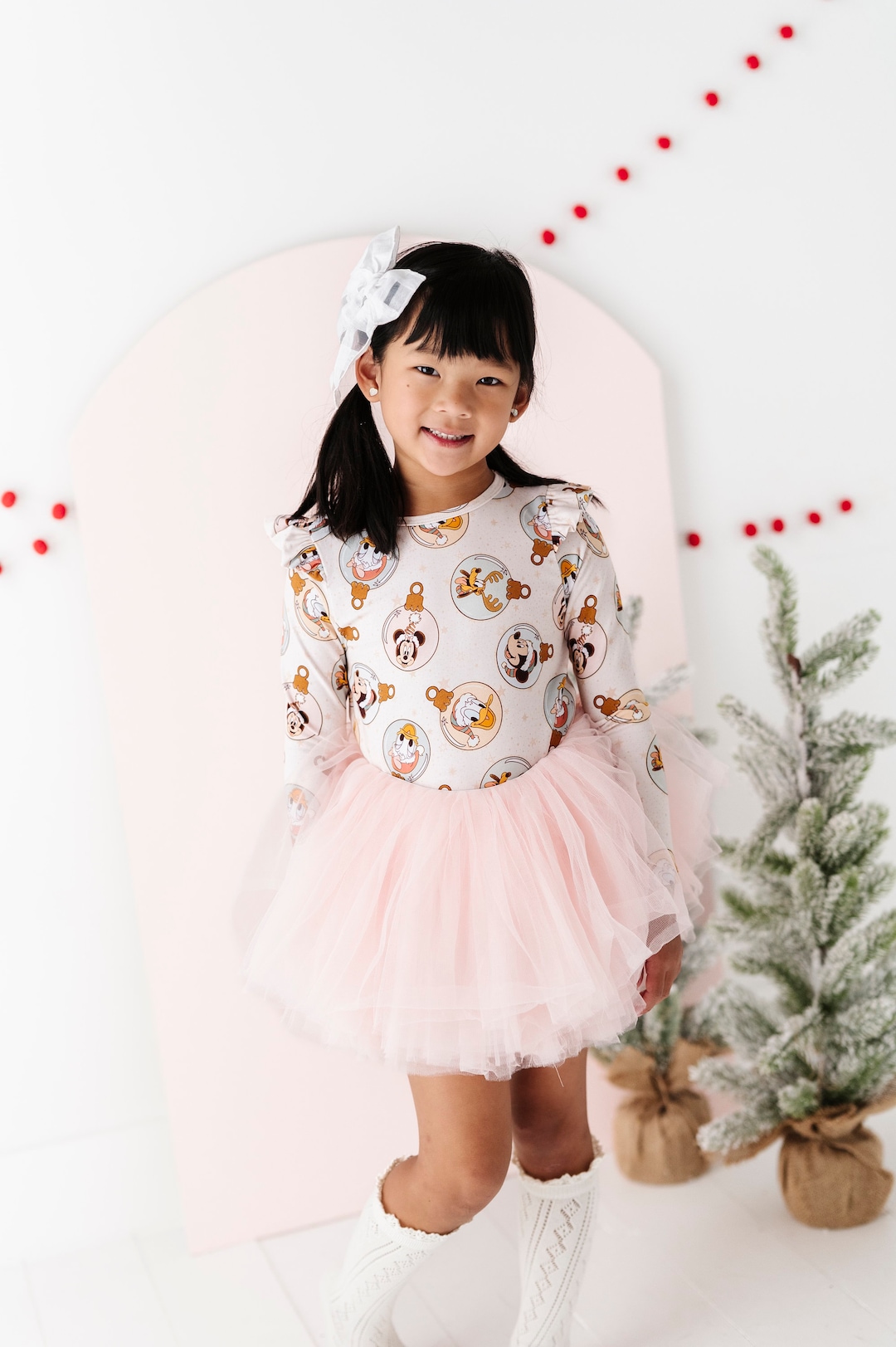 Blush Pink Christmas Tutu: Soft Tulle Skirt for Toddler Girls, Birthday