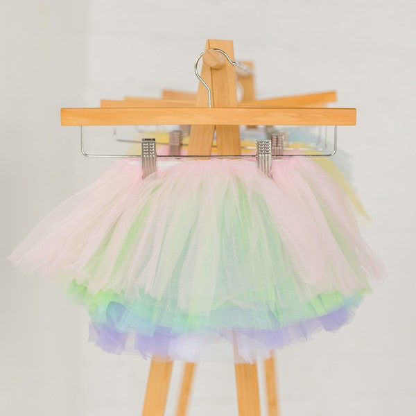 Ready to Ship Pastel Rainbow tutu, rainbow baby tutu, baby shower gift, first birthday outfit tutu, pastel tutu, limited edition tutu