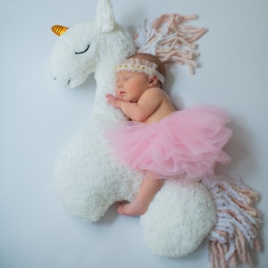 Light Pink Soft Tulle Tutu for Newborn or toddler- Milestone birthday or photo shoot prop soft light pink full ten layered tutu skirt