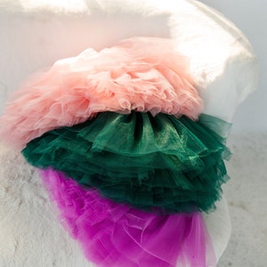 Hunter Green Tutu, Fall Tutu Dress, Christmas Green Tutu Dress, Toddler Tutu, Kid Tutu, Green Tutu, Green Dress, Full Tutu, Christmas Outfit image 4