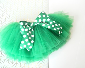 St Patricks Day tutu, Green tutu, first birthday tutu, Lucky Green tutu, Cake Smash Themed tutu, Irish Green tutu, Clover Green tutu,