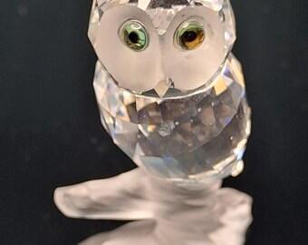 Swarovski Crystal Owl Paper Weight Figurine - Etsy