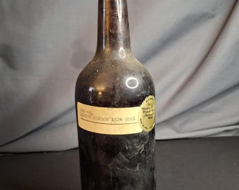 Antique 1824 Newton Gordon Bual Madeira Wine Bottle Heublein Auction Provenance