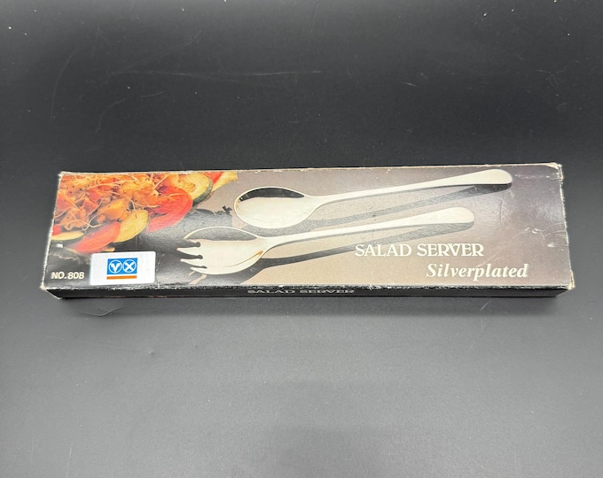 Vintage Silverplate Salad Server Set – In Original Box