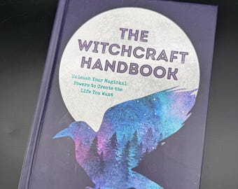 The Witchcraft Handbook – Hardcover Witchcraft Guide Book – Raven Moon Occult Decor
