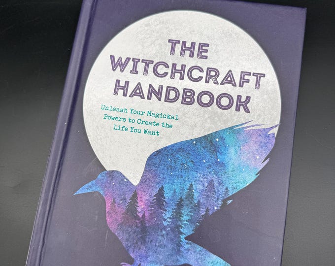 The Witchcraft Handbook – Hardcover Witchcraft Guide Book – Raven Moon Occult Decor