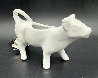 Vintage White Porcelain / Ceramic Cow Creamer