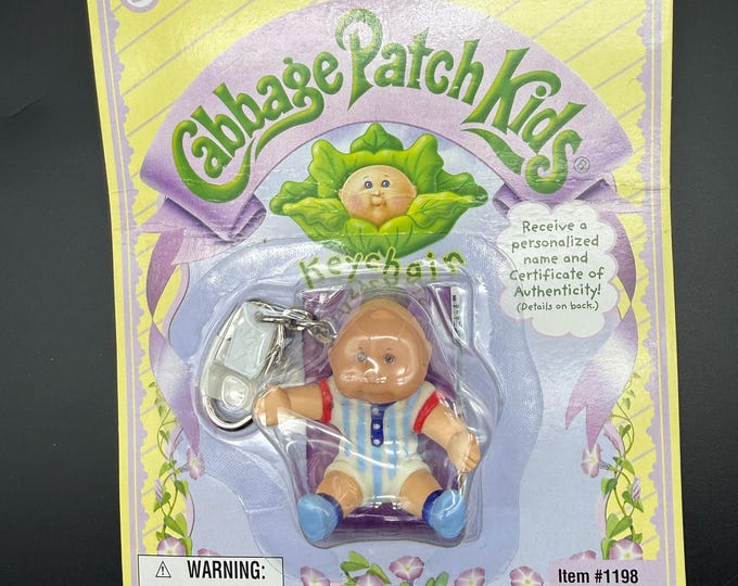 Vintage Cabbage Patch Kids Keychain | Original Packaging | 2004 Basic Fun | Item #1198