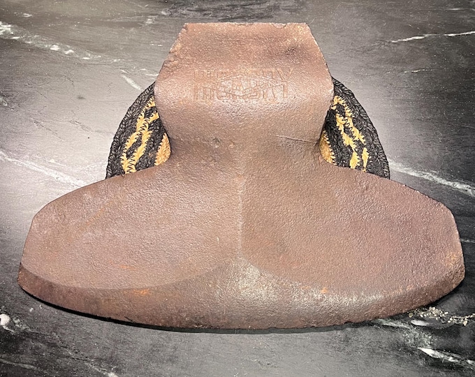 Antique 1890s Embossed Broad Axe Hewing Head, Hickory Kelley How Thomson Co.