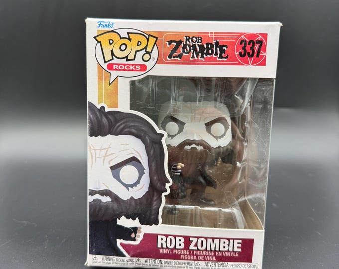 Funko Pop Rocks Rob Zombie #337 – Vinyl Figure – Tour Ready Collectible – In Box