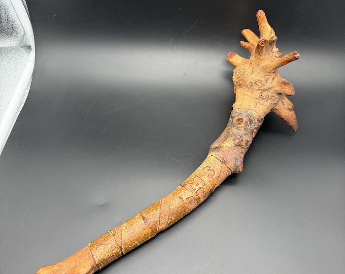 Vintage Boy Scouts Carved Wooden Club | Hand-Carved Wood Craft | Camp Folk Art | Rustic Display Piece