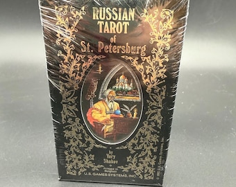 Russian Tarot of St. Petersburg | Vintage Tarot Deck | Sealed New Old Stock | U.S. Games Systems | 1992