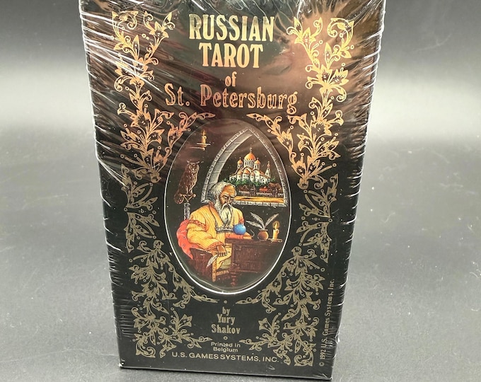 Russian Tarot of St. Petersburg | Vintage Tarot Deck | Sealed New Old Stock | U.S. Games Systems | 1992