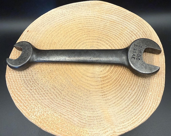 Vintage Williams Open-End Wrench – Made in USA – 3/8 SAE & 3/8 O.C. – Industrial Tool Decor